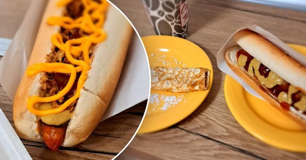 Választható hot dog menük palacsintával és meleg teával 