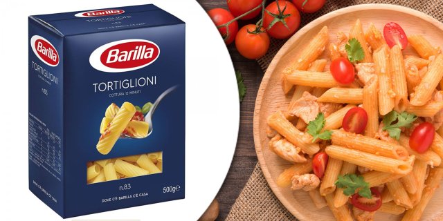 Barilla Tortiglioni durum száraztészta, 500 g